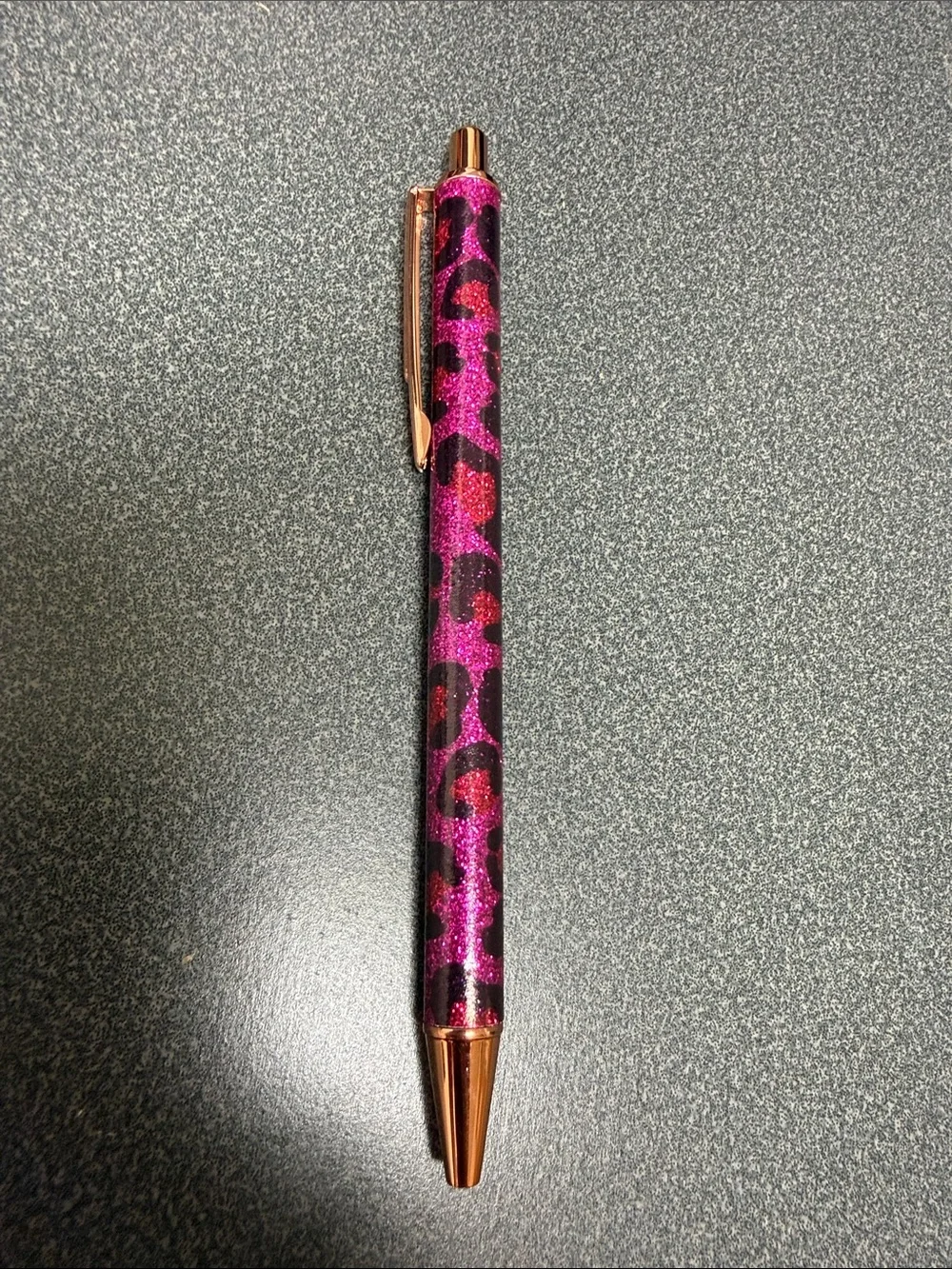 Glitter Pattern Ballpoint Pens - Assorted Fun Designs - set of 6 *NEW